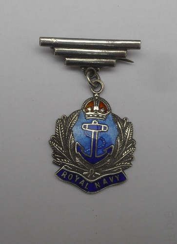 Enamelled silver royal - silver, navy