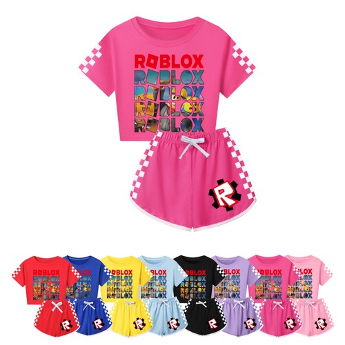 Kids girls roblox short sleeve - roblox,