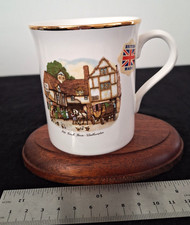Bone China Masonic Mug Lodge of Fortitude 1996 The Coach House Woolhampton 9.2cm