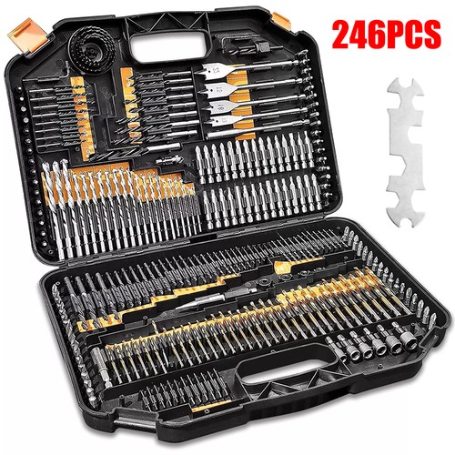 246pc hss drill bit - hss, set
