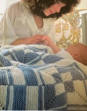 Vintage 1980s Baby Blanket