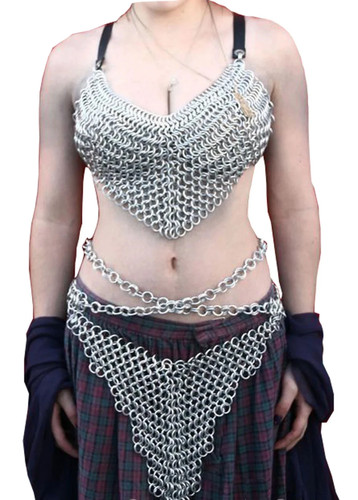 Chainmail bikini aluminum - bikini,