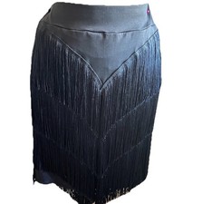 Black Flapper Fringe Tassel