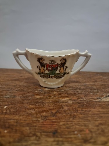 Crested china trinket - china, fairy