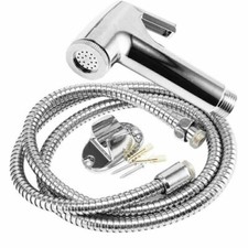 Chrome Bidet Shattaf Douche Spray Hygienic Toilet Shower Head Hose Set Muslim UK