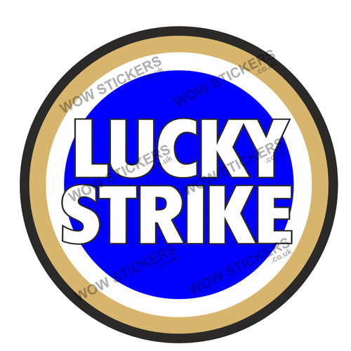 Blue lucky strike motorbike - lucky,