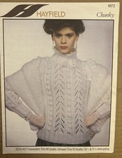 WOMENS LACY KNIT BAT WING