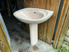 Shires Accord 635mm basin and pedestal brand new in Peach