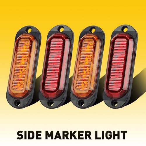 Amber red led side marker - amber/red,