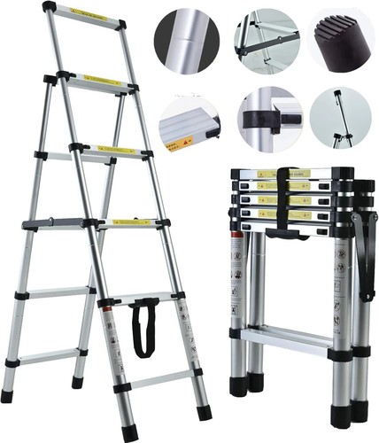 Aluminium telescopic folding - aluminium,