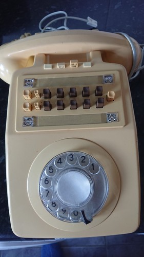 Vintage telephone used old - telephone.,