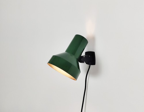 Vintage green wall lamp - wall, lamp: