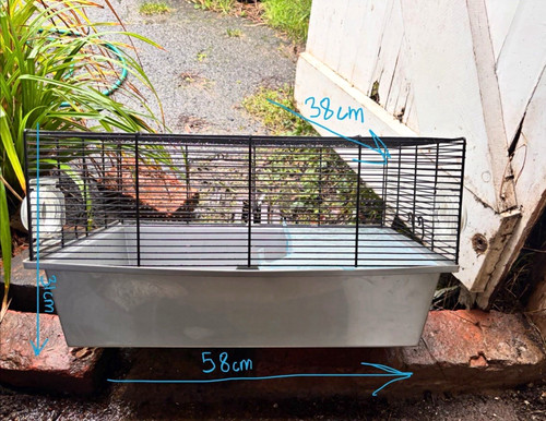 Plastic hamster cage and