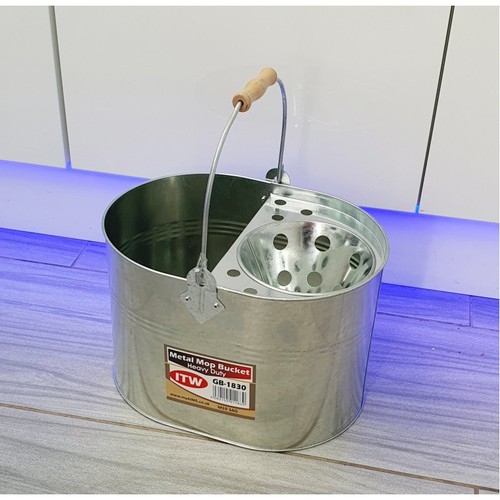 13l mop bucket galvanised - bucket,