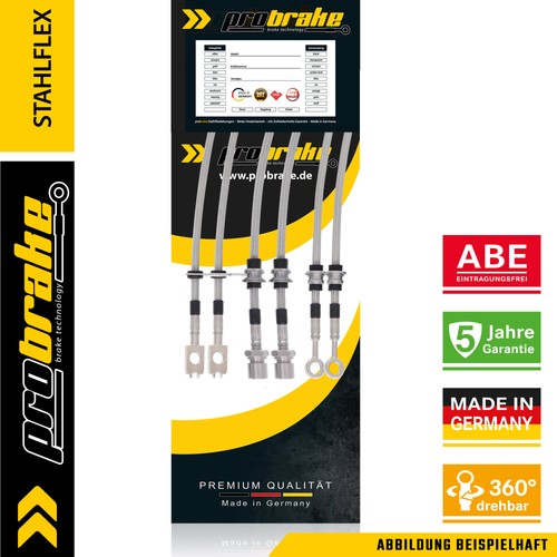 Steel braided brake line for - brake,