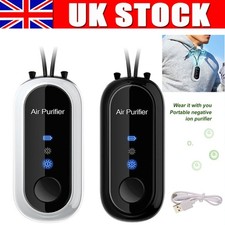 USB Mini Portable Air Purifier Necklace Wearable Personal Anion Negative Ionizer