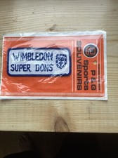OLD RARE  1970s WIMBLEDON F.C SUPER DONS FABRIC BADGE In Original P&G Packaging