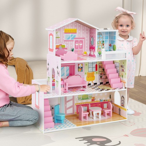 Storey wooden kids dollhouse - storey,
