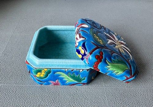 Antique émaux longwy box - de,