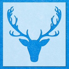 Deer Head Stencil: Mylar