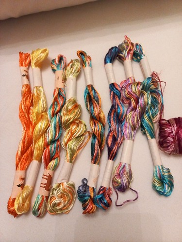 Silk stranded verigated - stranded, for