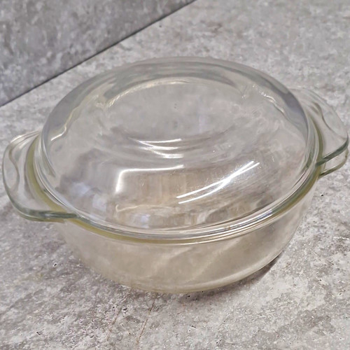 Vintage jaj pyrex clear glass - pyrex,