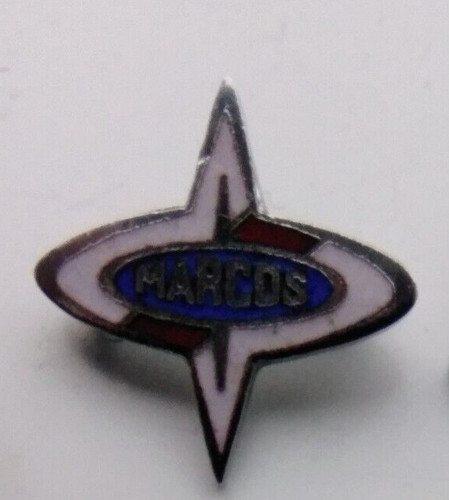 Marcos cars original 1960s pin - marcos,