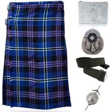 Tartan 8 Yard - Scottish tartan KILT 5 PCS Deal for Men's Heritage Of Scotland