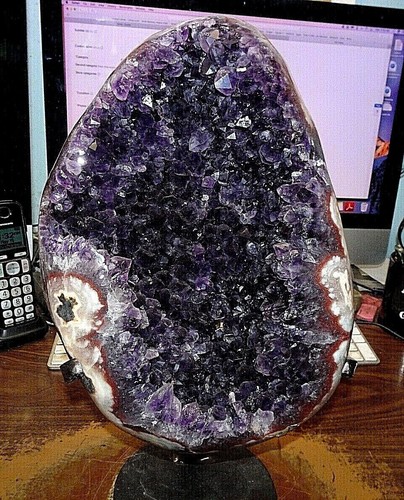 Huge amethyst crystal cluster - amethyst,