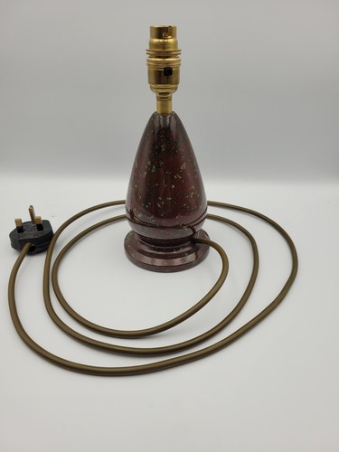 Cornish red serpentine lamp - serpentine,
