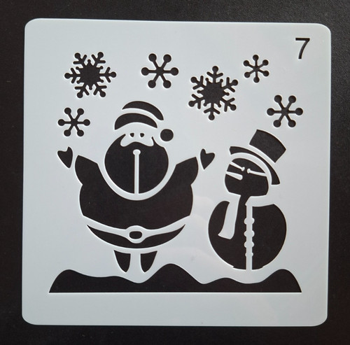 Christmas stencil 13cm - stencil, (13cm