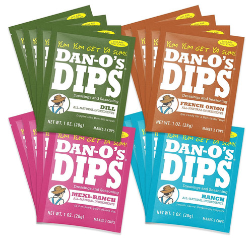 Dan dip mix variety pack - pack, 4