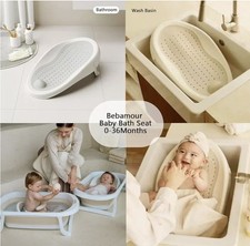Bebamour Baby Bath Support for 0-24 Months Folding Stand for Tub