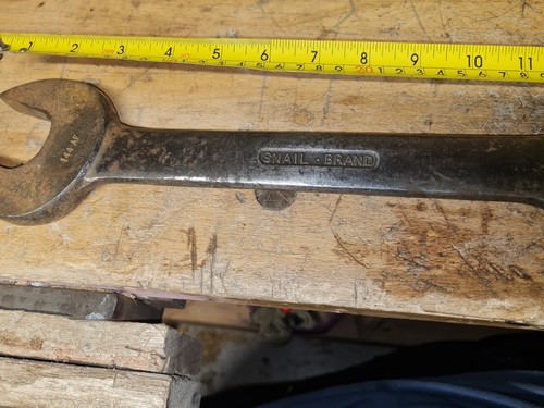 Old snail brand spanner - brand, for