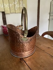 Vintage  Hammered Copper Coal