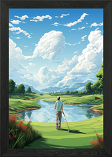 Golf Course Landscape Framed