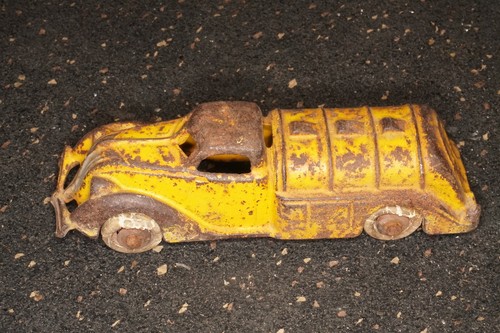 Antique cast iron yellow fuel - antique,