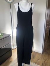 Topshop jumpsuit black white