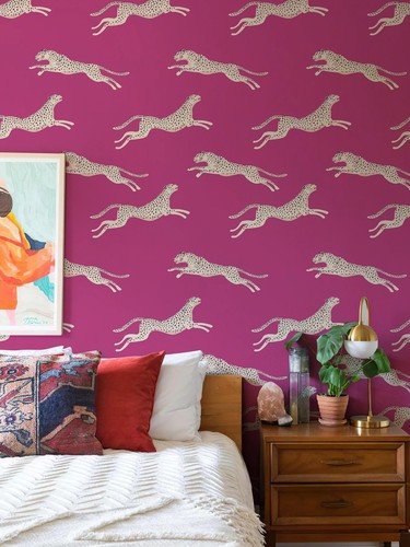 Pink leopard print - leopard, vinyl