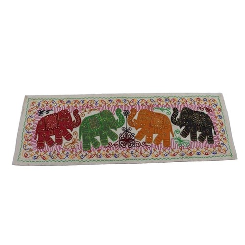 Handmade embroidered elephant - handmade,