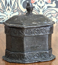 Georgian Lead Tobacco Jar Box