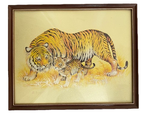 Framed vintage foil - vintage, art