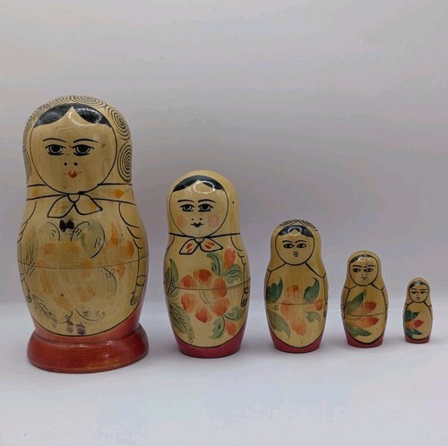 Vintage russian wooden nesting - russian,