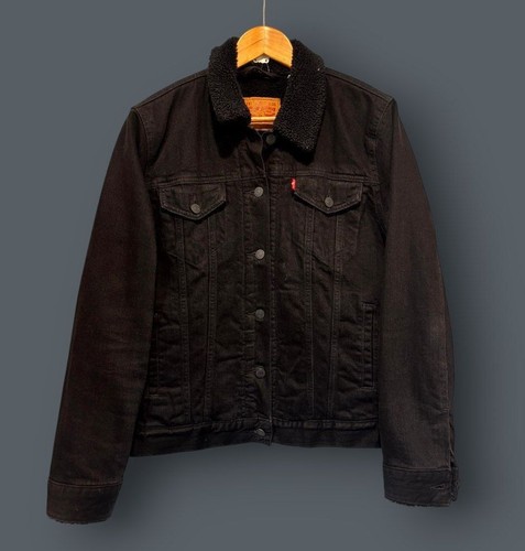 Levi black denim sherpa - levi's,