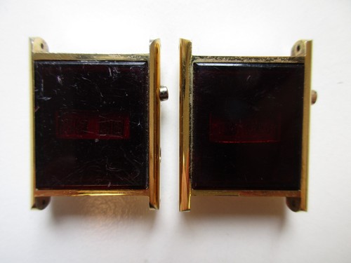Red led woman gold - gold, plated