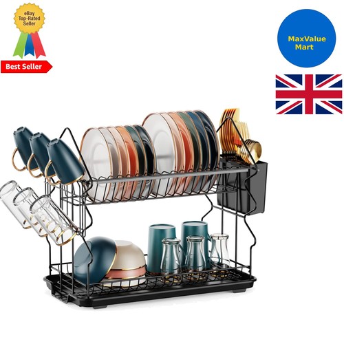 Rust resistant tier dish - 2-tier,