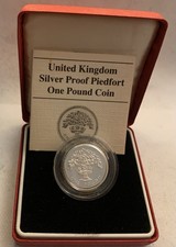 1987 Silver Proof Piedfort £1