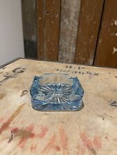 Blue Glass Ashtray Smoking Accessories Cigarette Decorative Gentleman Club