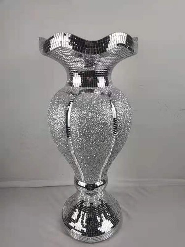 Sparkly vase romany mirrored - vase,