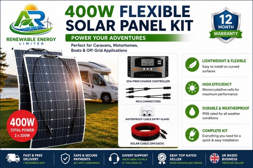 400w flexible solar panel kit - 400w,